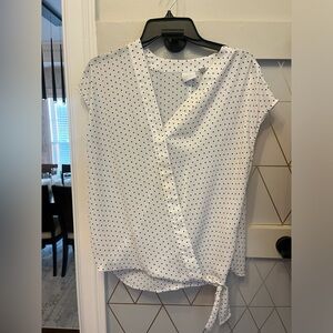 Polka dot blouse. Black and white. SOHO (M)